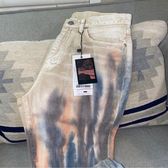 John Elliott - Straight Leg Crop Jean volcano dye 28 NWT - Picture 7 of 10